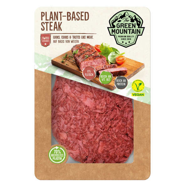 The Green Mountain Veganes Plant-Based Steak, 200g