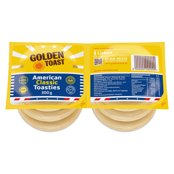 Golden Toast American Classic Toasties, 300g