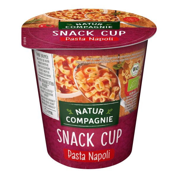Natur Compagnie SNACK CUP Pasta Napoli, organic, 59g