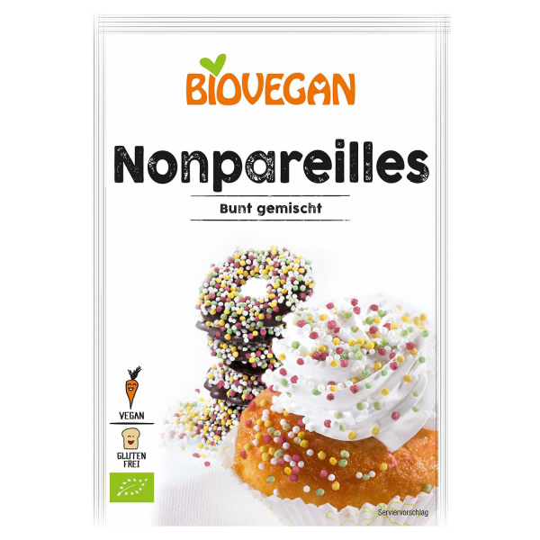 Biovegan NONPAREILLES colourful mix, ORGANIC, 35g
