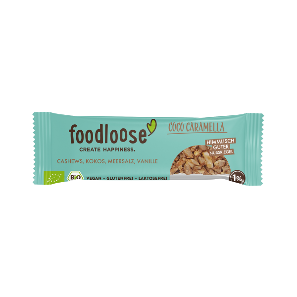 Foodloose NUT BAR coco caramella, ORGANIC, 35g