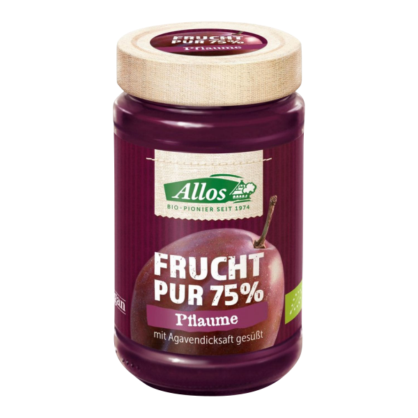 Allos FRUIT PURE 75% plum, ORGANIC, 250g