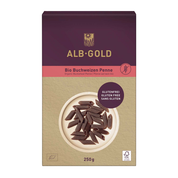 Alb Gold BUCKWHEAT Penne, ORGANIC, 250g