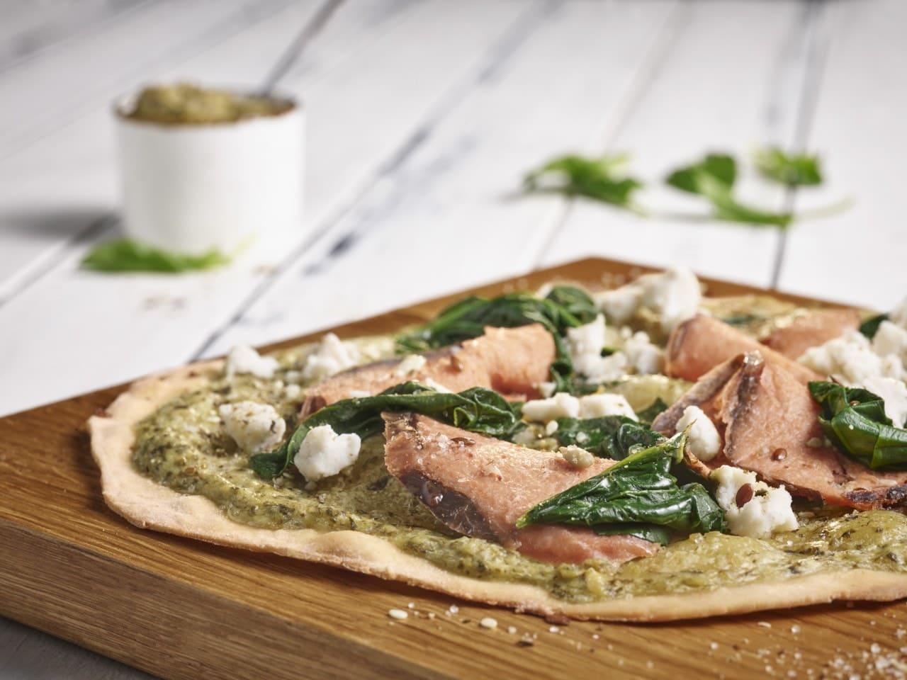 Veganer Flammkuchen mit Vantastic Salmon