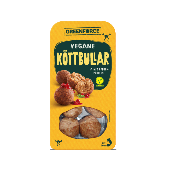 GREENFORCE Vegane Köttbullar, 180g