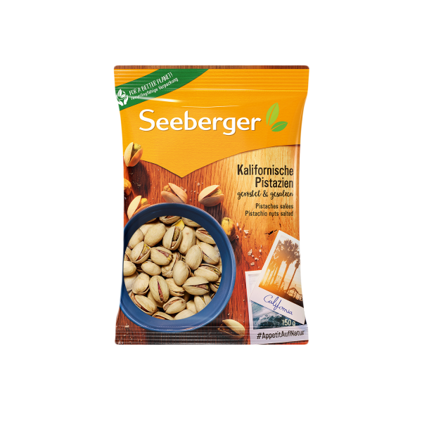 Seeberger CALIFORNIAN PISTAZIA roasted and salted, 150g