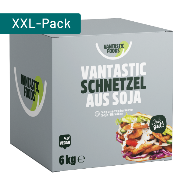 Vantastic foods VANTASTIC SCHNETZEL aus Soja, 6kg (Vorratskarton)