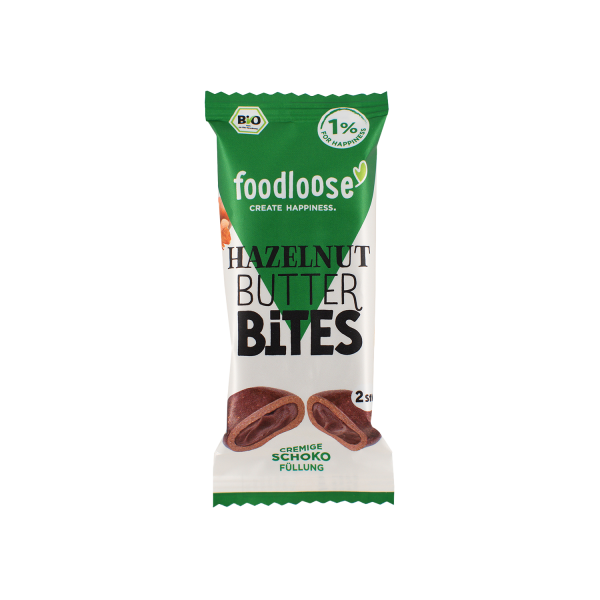 Foodloose HASELNUSSMUS BITES Schoko, BIO, 40g