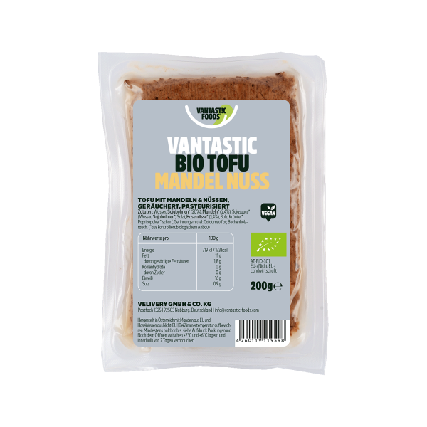 Vantastic foods ORGANIC TOFU almonds &amp; nuts, 200g