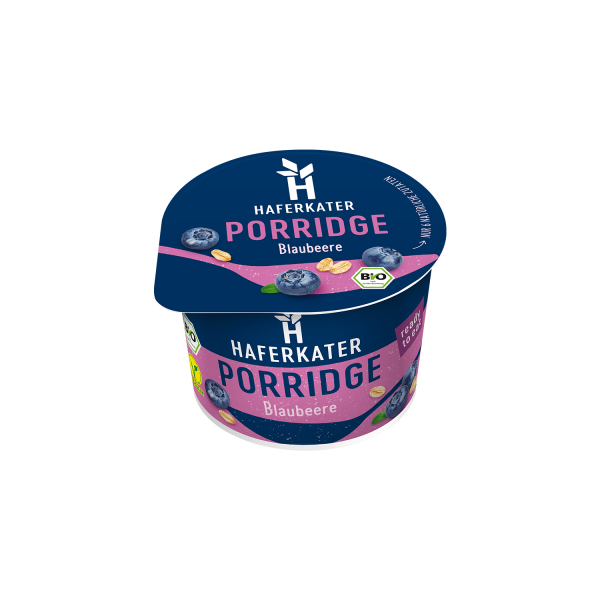 Haferkater Porridge Ready-to-eat Blaubeere, Bio, 180g