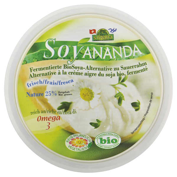 Soyana SOYANANDA vegan alternative to sour cream, ORGANIC, 200g