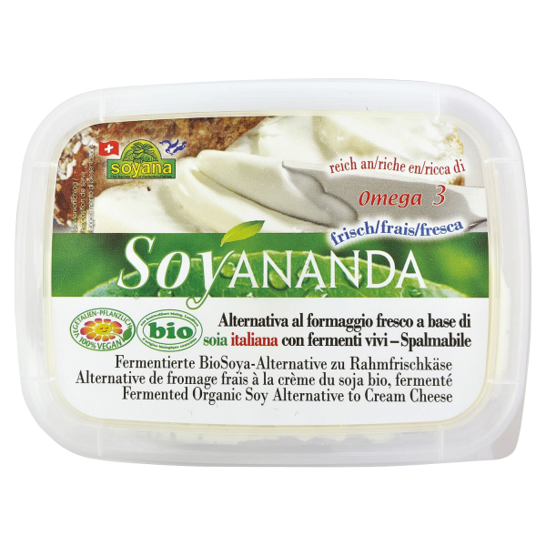 Soyana SOYANANDA vegane Alternative zu Rahm-Frischkäse, BIO, 140g