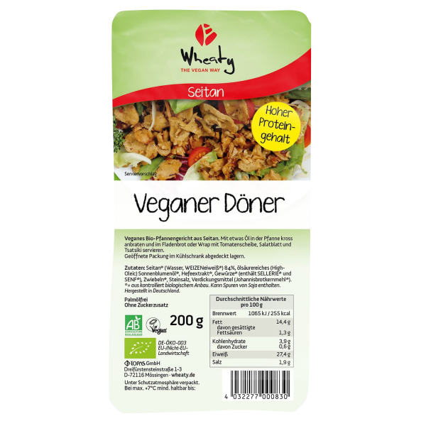 Wheaty VEGAN KEBAB, organic, 200g