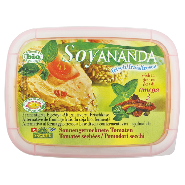 Soyana SOYANANDA vegan alternative to cream cheese tomato, ORGANIC, 140g