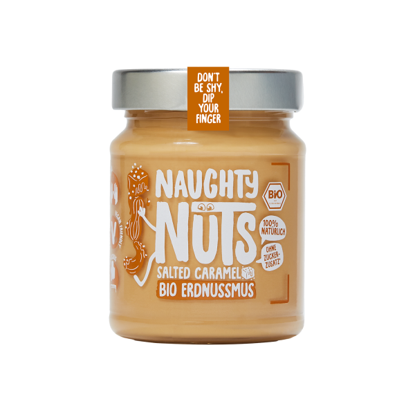 Naughty Nuts PEANUTBUTTER salted caramel, ORGANIC, 250g