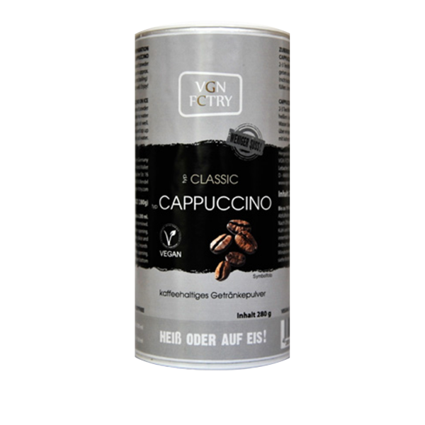 VGN FCTRY INSTANT Typ CAPPUCCINO Classic less sugar, 280g