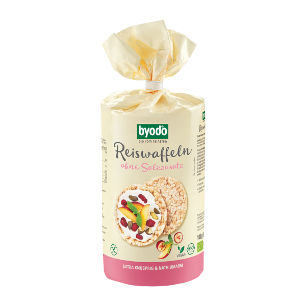 Byodo REISWAFFELN OHNE SALZZUSATZ, BIO, 100g