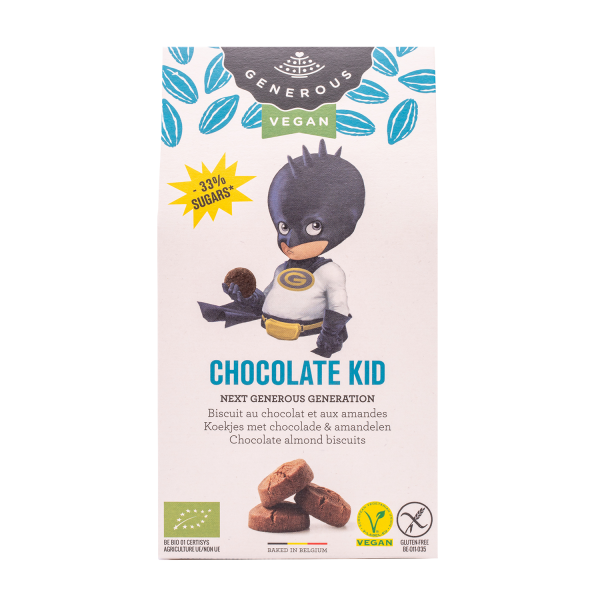 Generous Chocolate Kid Cookies, Organic, 100g