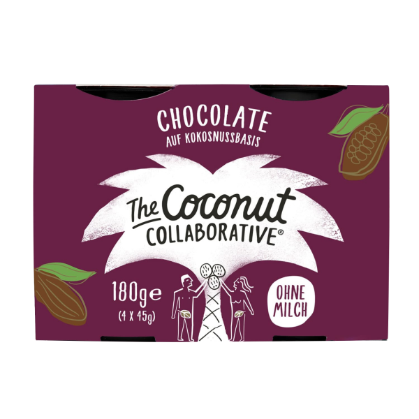 The Coconut Collaborative KOKOSDESSERT Schokolade, 4x45g