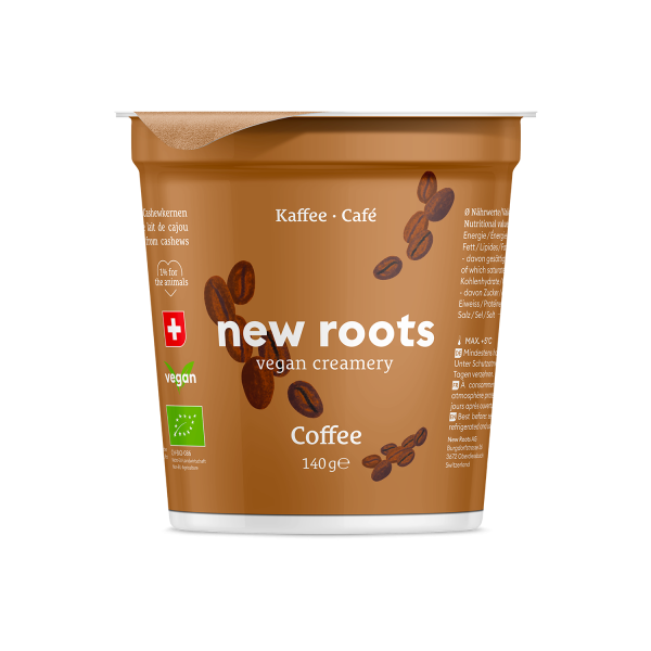 New Roots VEGAN CREAMERY Kaffee Alternative zu Joghurt, BIO, 140g