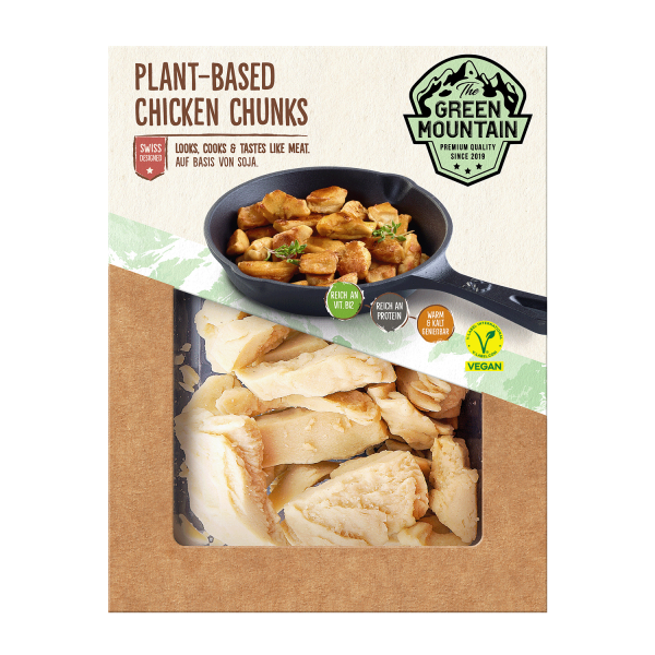 The Green Mountain Vegan Plant-Based Chicken Chunks, 180g