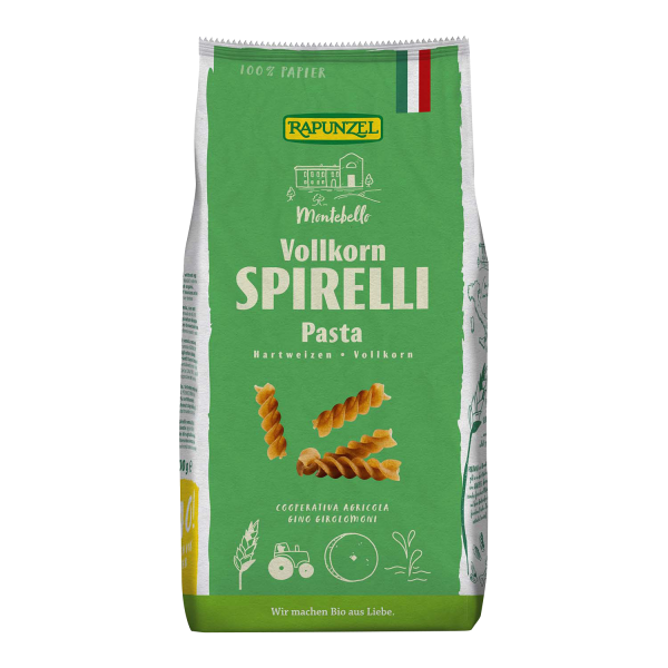 Rapunzel SPIRELLI whole grain, ORGANIC, 500g