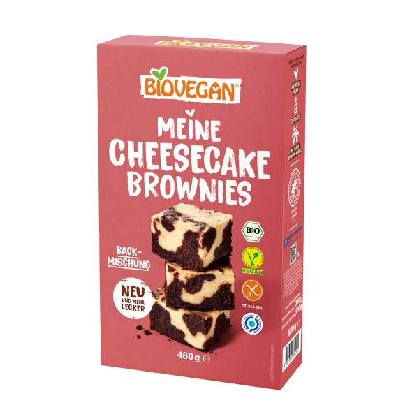 Biovegan MY CHEESECAKE BROWNIES baking mix, ORGANIC, 480g