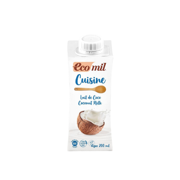 EcoMil COCONUT CUISINE coconut milk, ORGANIC, 200ml