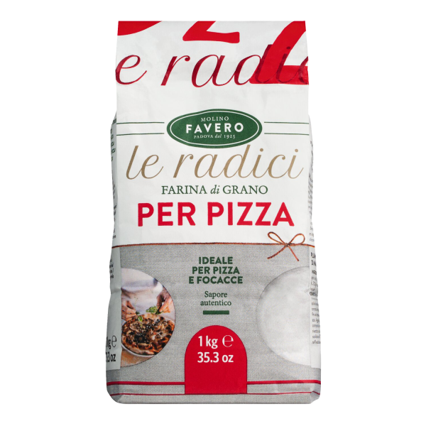 Favero Farina di Grano per Pizza, Weichweizenmehl für Pizza, 1kg