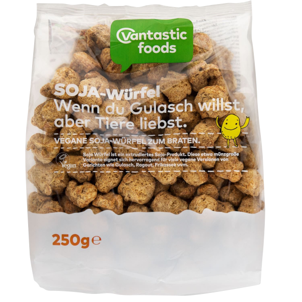 Vantastic foods VANTASTIC WÜRFEL aus Soja, 250g