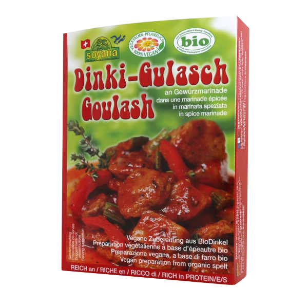 Soyana DINKI GOULASH with spice marinade, ORGANIC, 200g