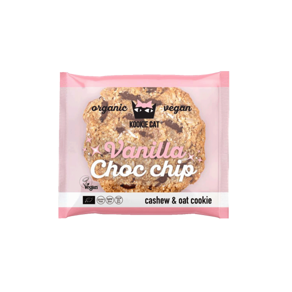 Kookie Cat CASHEW-OAT-COOKIE vanilla &amp; choc chip, organic, 50g