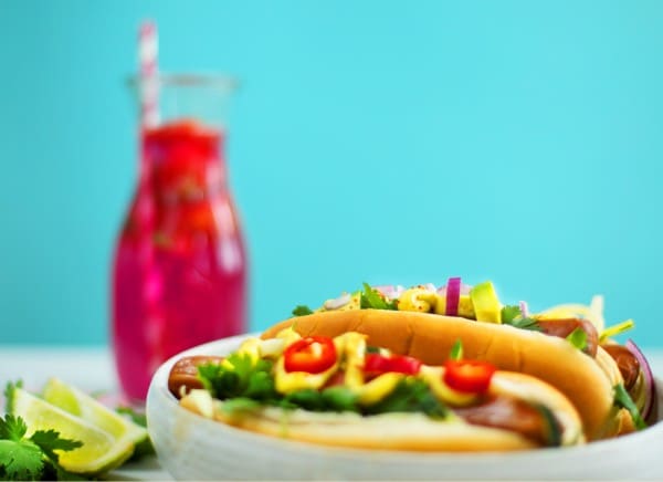 Veganer Hotdog