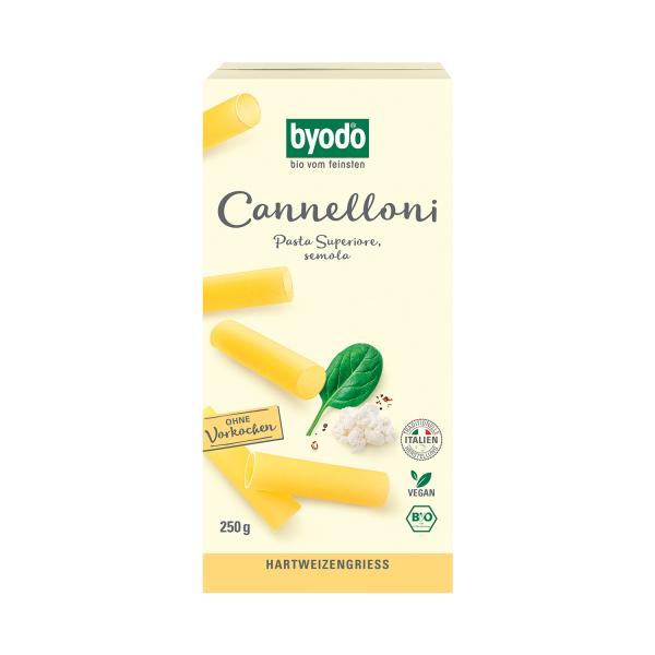 Byodo CANNELLONI semola, organic, 250g