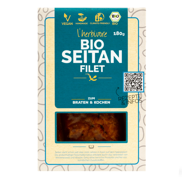 L&#039;Herbivore Seitan Filet, Bio, 180g