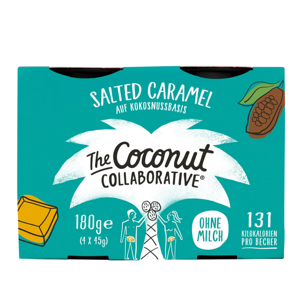 The Coconut Collaborative KOKOSDESSERT Salted Caramel, 4x45g