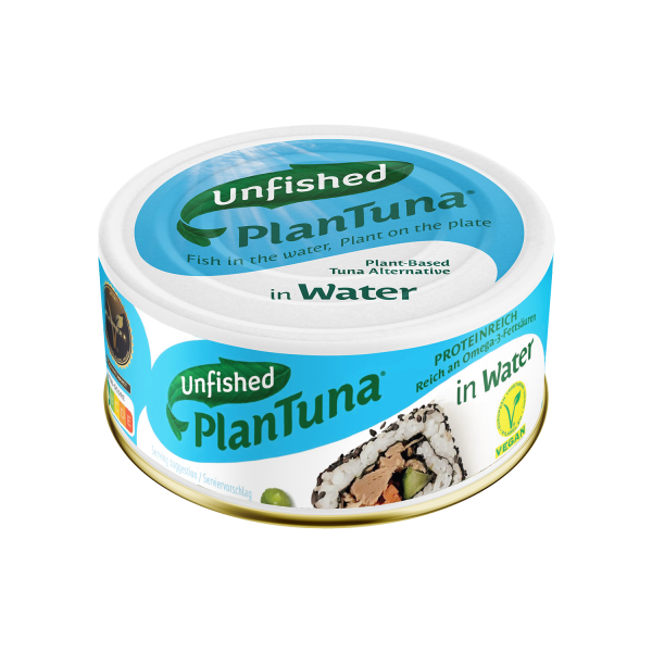 Unfished PlanTuna in water, 150g
