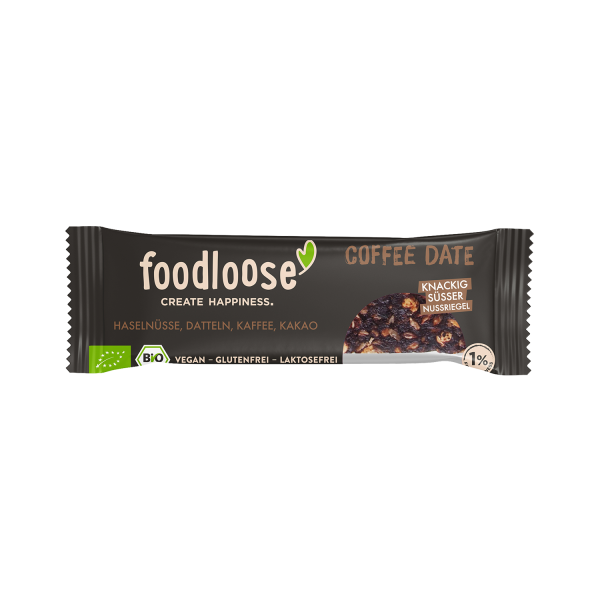 Foodloose NUT BAR coffee date, ORGANIC, 35g